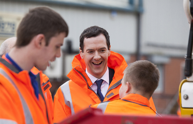 Chancellor George Osborne visits Story Contracting