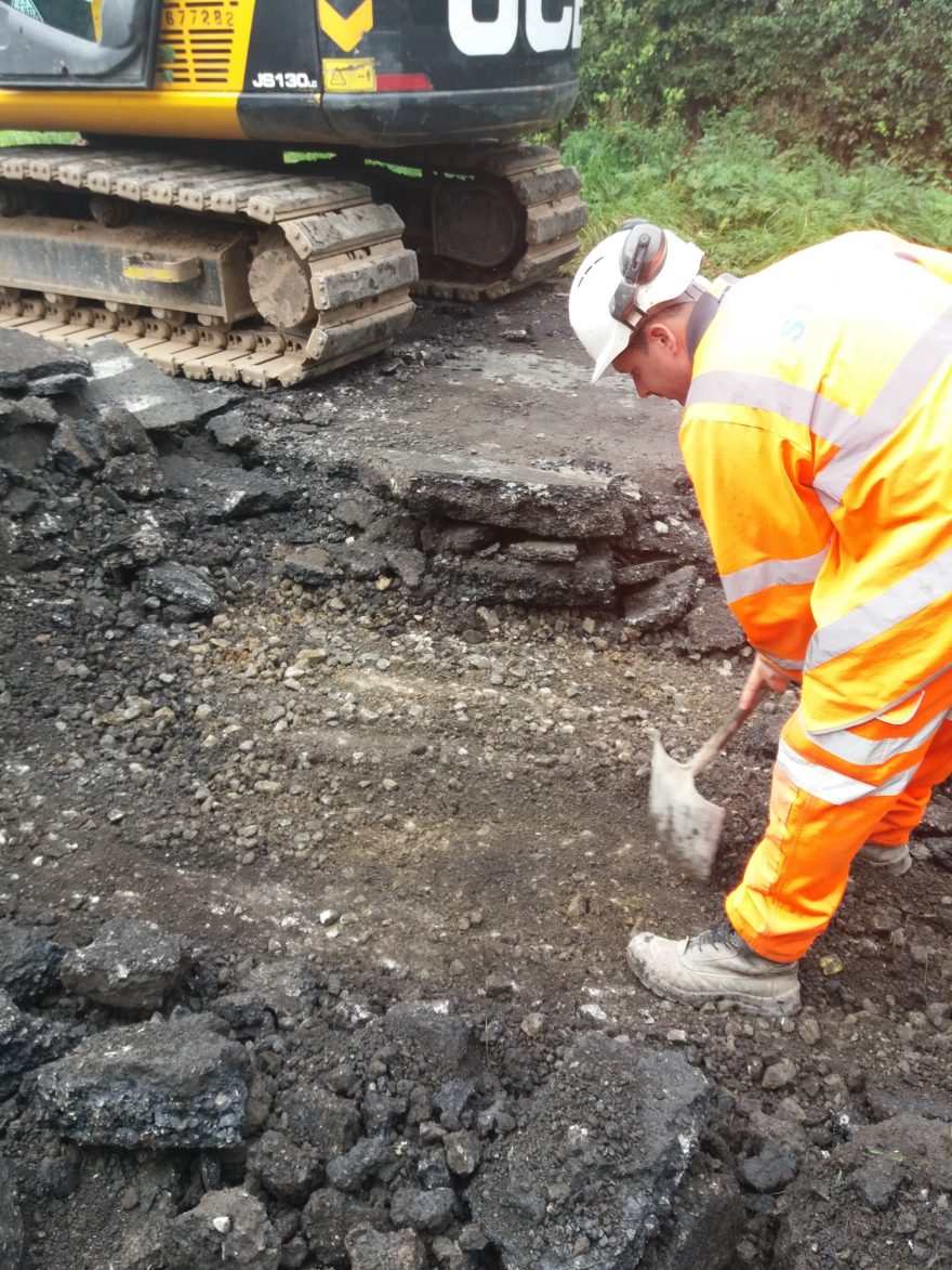 Construction team complete carriageway works at Parsonby