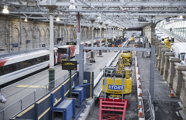 Story to deliver works at Edinburgh Waverley