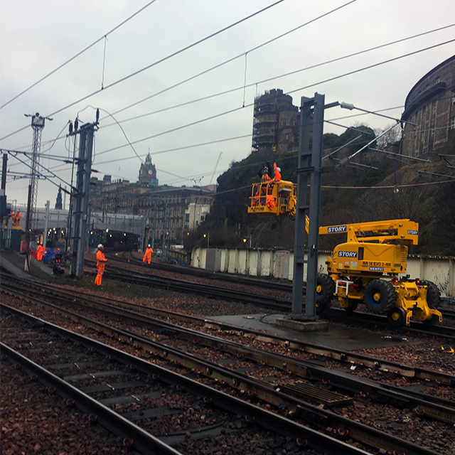 Edinburgh Waverley Christmas works