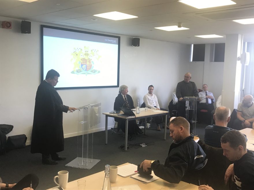 Story Contracting takes part in mock trial at SHELT Frontline Supervisor Forum