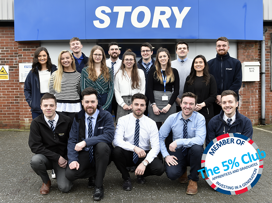 Story Contracting invests in the next generation by joining The 5% Club