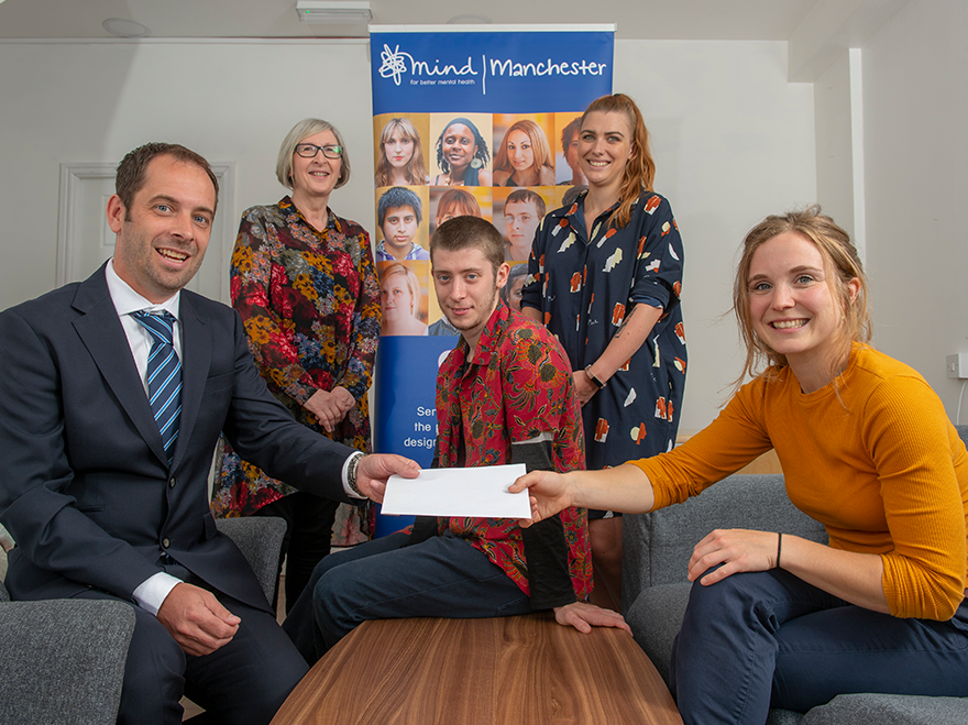 Story Contracting donates £1,000 to Manchester Mind