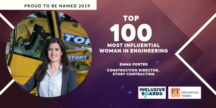 Emma Porter recognised as one of the 100 Most Influential Women in Engineering