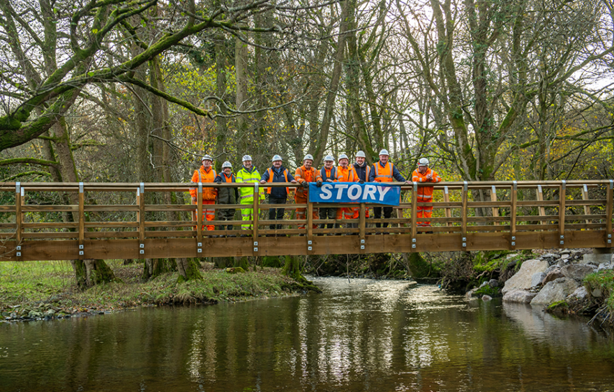 Story complete works to reopen Lupton Ford Footbridge