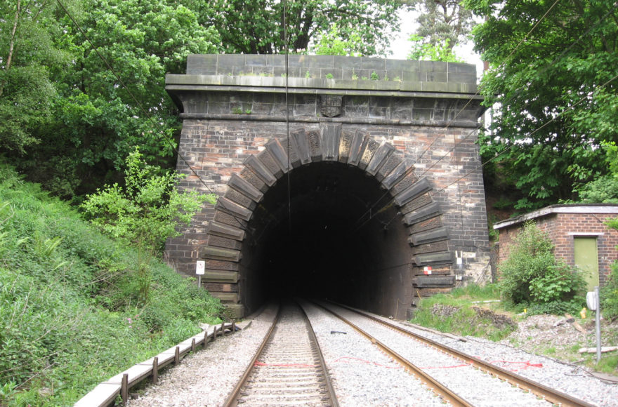 Refurbishment works begin outside Shugborough Tunnel