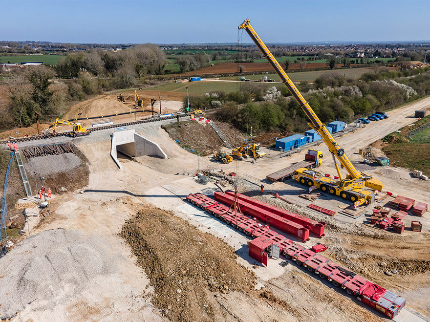 Underpasses built under Bicester railway this Easter