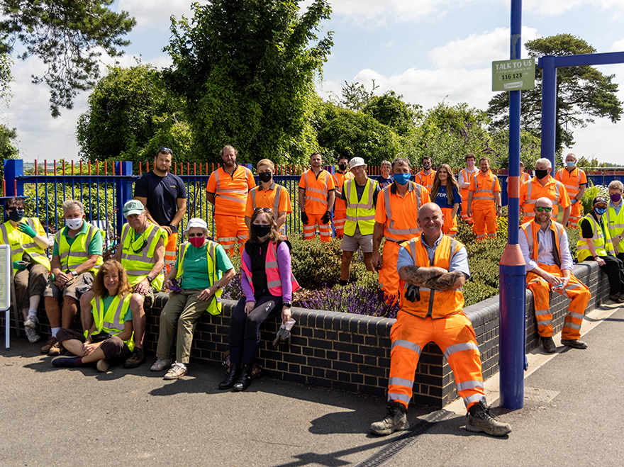 Story help Bicester North Station bloom