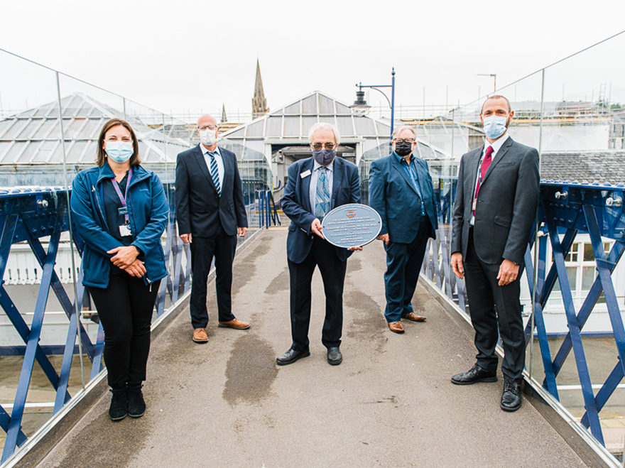 Heritage award plaque unveiled at Stirling station