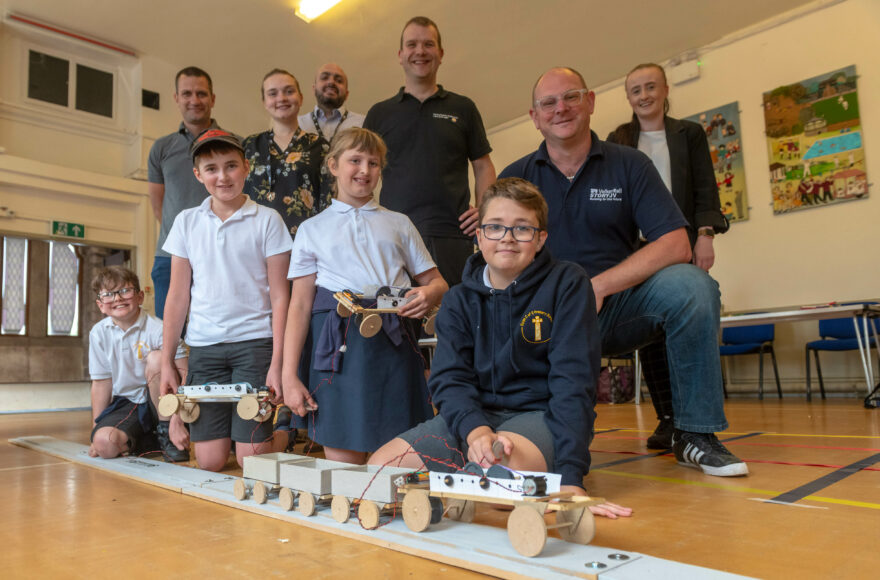 Local primary schools complete classroom rail projects with the help of engineers from the Hope Valley Railway Upgrade