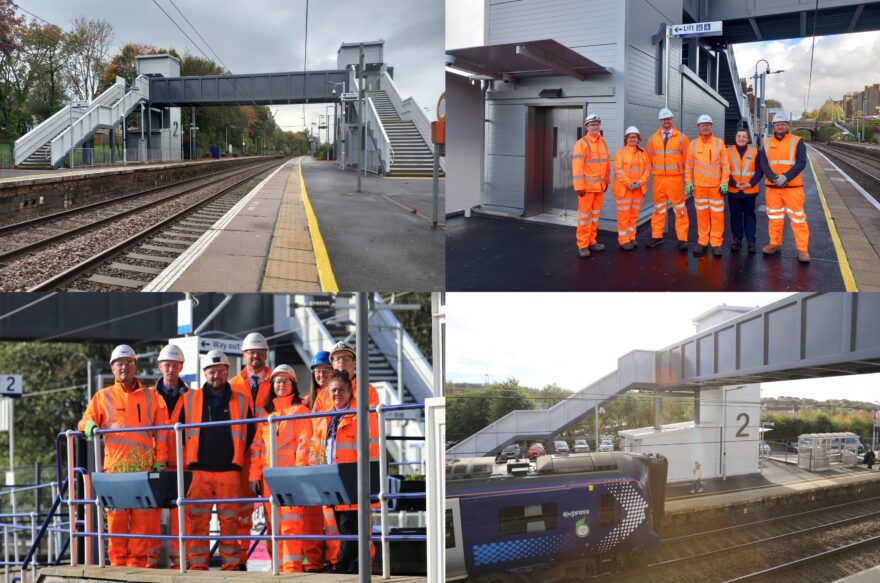 Croy and Johnstone station officially opened