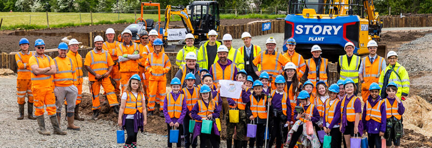 Story host school site visit for Ayrshire Roads Alliance