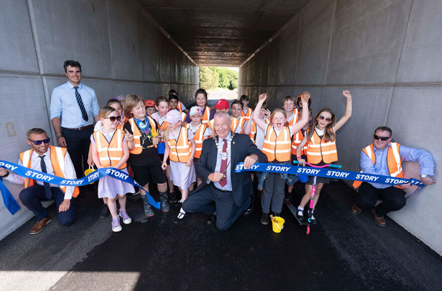 Pupils sow the seeds for new underpass and sensory garden