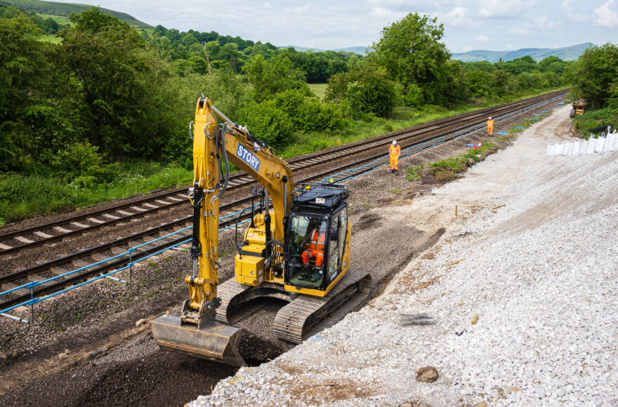Significant earthworks completed on Hope Valley Railway Upgrade