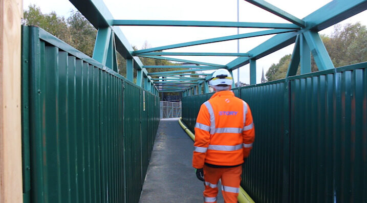 Shields Road footbridge opens to pedestrians