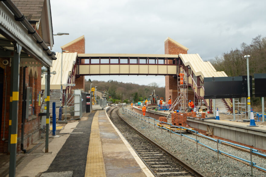 Accessible footbridge installed at Dore & Totley station